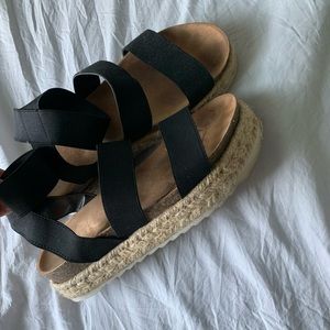 Black espadrilles